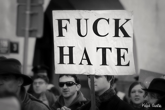 Anti Islam/Pro Refugee Demonstration in Czech Republic