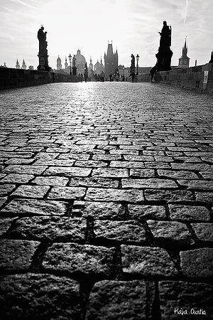 Sunrise on Charles Bridge