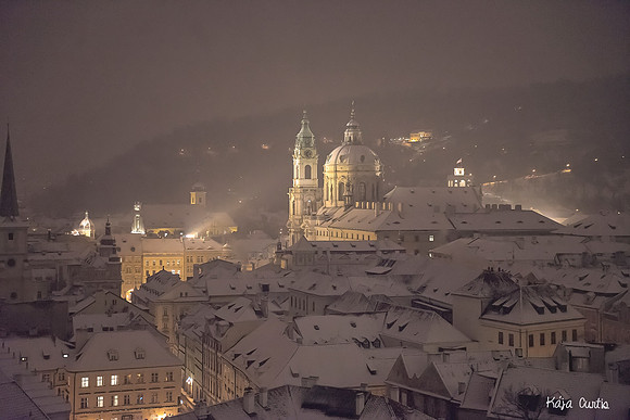 Prague by night