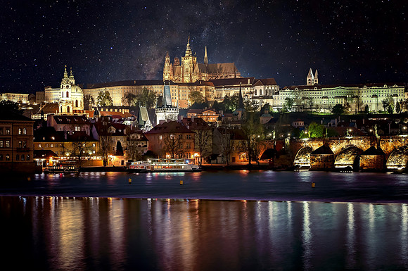Prague Castle at Night