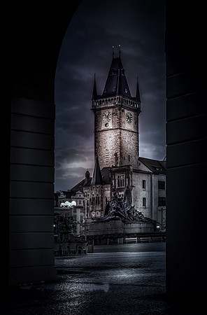 Astronomical clock in Old Town Square Prague, CZ