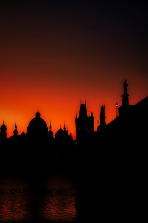 Sunrise on the Charles Bridge