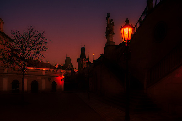 Sunrise on the Charles Bridge