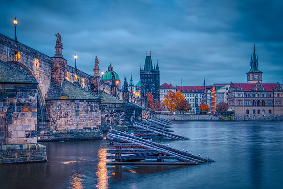 Sunrise on the Charles Bridge