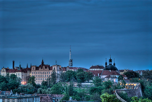 Night view of Prague